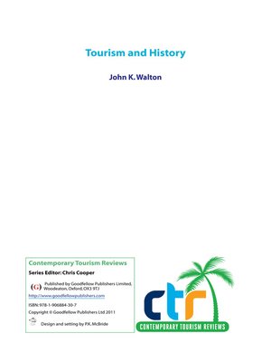 cover image of Tourism and History